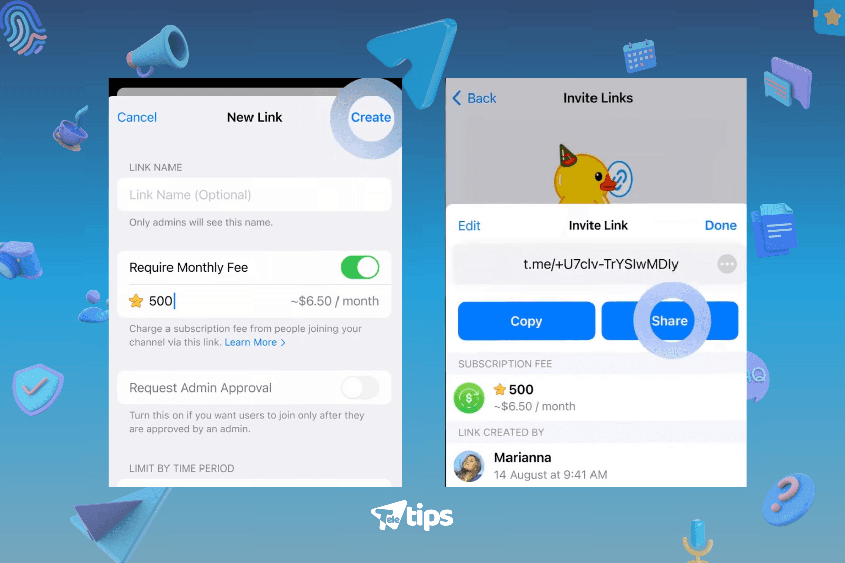 How to Set Up a Star Subscription Channel on Telegram image 2 